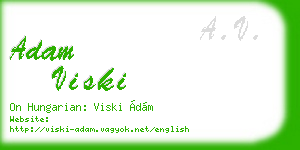 adam viski business card